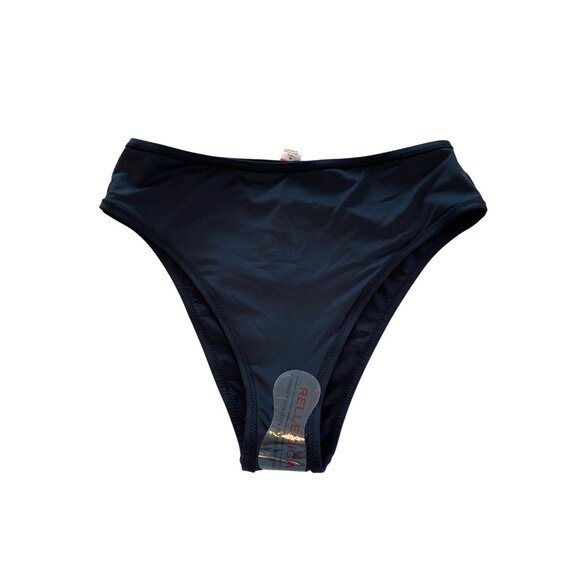 Relleciga Womens High-Waisted Bikini Bottom M Black, NWT - Picture 6 of 6